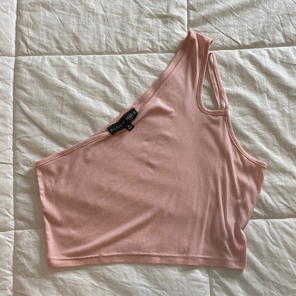 Pink Blushmark Crop Top